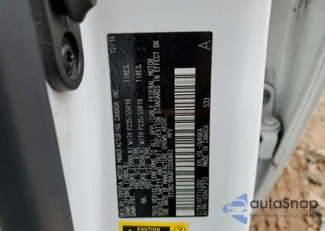 2015 Lexus Rx 450H из США, поврежденный, VIN 2T2BC1BAXFC006863